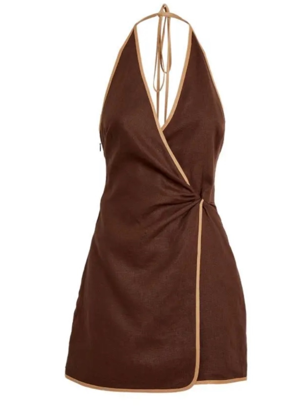 SIR. Linen Affogato Mini Dress